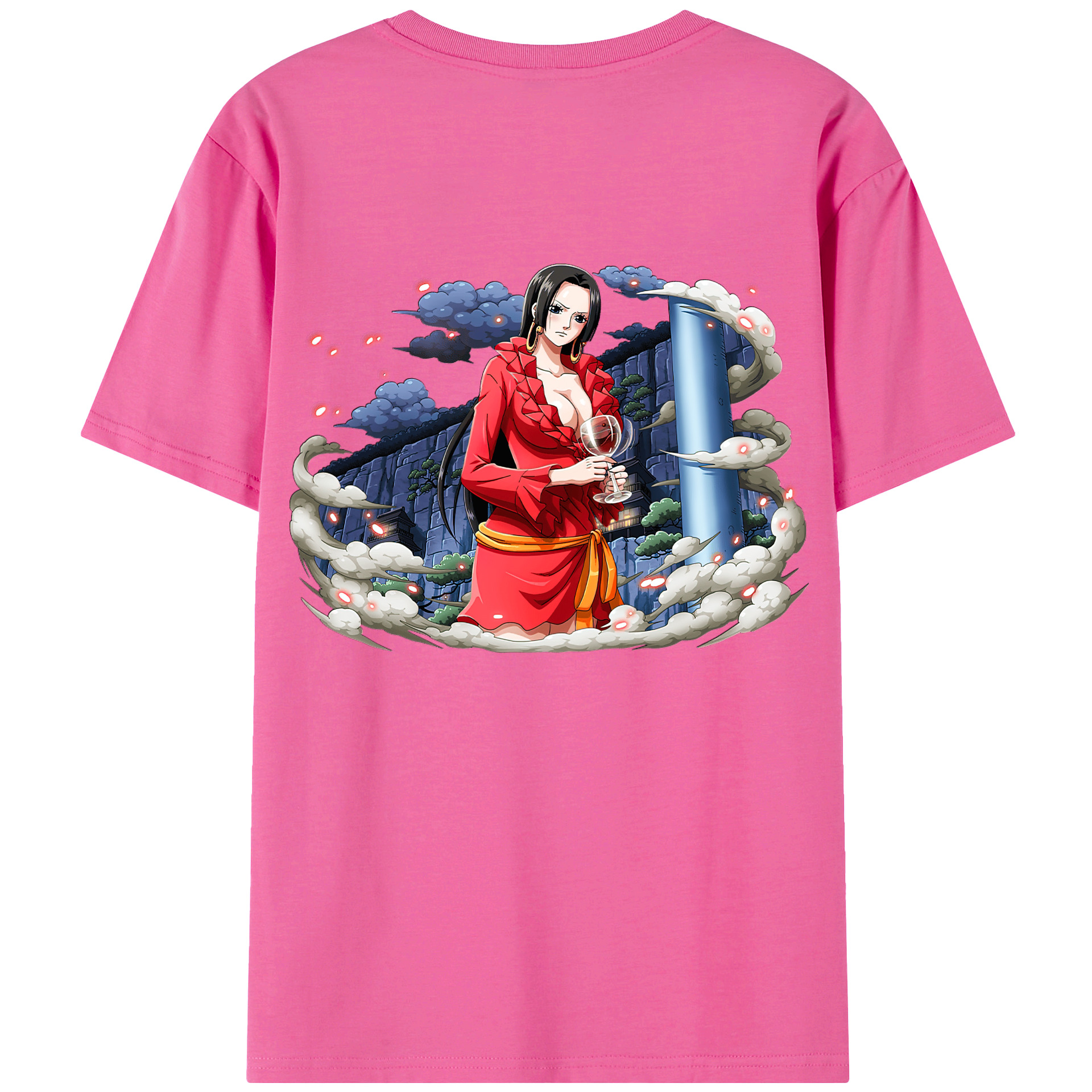 ワンピース ボア・ハンコック ONE PIECE Boa·Hancock レディース半袖Tシャツ(バックプリント)